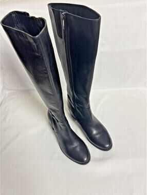 Anne Klein Womens Black Knee High Riding Boots Size 6.5